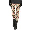 thumbnail image 2 of Christmas Tree Fall Polyester Ankle-Length Spandex Leggings for Women Yellow Women's Day Autumn And Winter Artistic Splash Printed Soft Stretchy Pants 3XL, 2 of 6