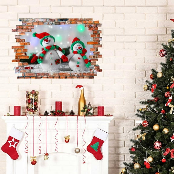 JLFNYA Christmas Decorations Clearance!Christmas Snowflake Window Clings Stickers for Glass,Xmas Decals Decorations Holiday Snowflake Christmas Window Clings