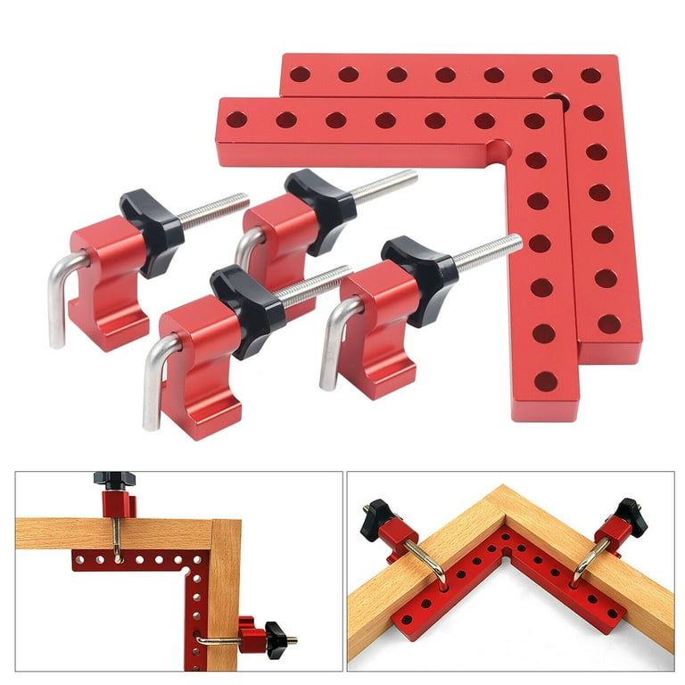 2pcs Woodworking 90 Degree Positioning Squares Right Angle Clamps Carpenter  Tool 90 Degree Clamps for Woodworking Positioning Squares Right Angle