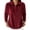 Wine, variant on Velour Full Zip-Up Jackets For Women Full Vintage Stand Collar Long Sleeve Workout Casual Coats, Size S-XXL