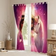 thumbnail image 3 of Erosebridal Cute Black Princess Blackout Curtains Set of 2 (52x84 Each),Cartoon Animal Unicorn Window Curtains For Kids Girls, 3 of 7