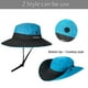 thumbnail image 5 of Sombreros para el sol plegables con protección UV para exteriores para mujer, sombrero de pesca de playa de ala ancha de malla con agujero para cola de caballo, 5 of 5