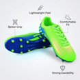 thumbnail image 3 of Vizari Youth Firm Ground Soccer Cleats for Kids – Comfortable, Durable, and Stylish Soccer Shoes for Boys and Girls, Green/Black, 10.5, 3 of 9