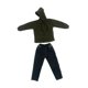thumbnail image 3 of 2 Piezas de Sudaderas con Capucha Y Pantalones Vaqueros de Moda 1/6 para Figuras de Modelos de Muñecas de 12 Pulgadas, 3 of 9