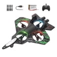 thumbnail image 3 of Avión de combate de espuma con control remoto, modelo a reacción, impermeable, juguete volador para exteriores, USB verde, 3 of 9