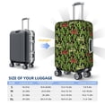 thumbnail image 5 of Fotbe Green Cacti And Red Chili Luggage Cover Protector,Suitcase Protector,Scratch and Dirt Resistant,Fits 18-32 Inch Luggage-Large, 5 of 8