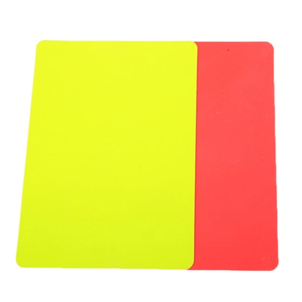 Tarjetas Rojas y Amarillas, Material de Pvc, Herramienta para Árbitro de fútbol, para partidos de fútbol