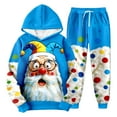 thumbnail image 2 of BdTemWBs Xmas Track Suits For Men 2 Piece Hoodies With Sweatpants Sets Casual Running Jogging Sport Comfort Suit Sets (Blue,XXL), 2 of 4