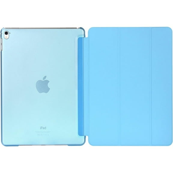 Slim Lightweight Smart Shell Stand Cover with Translucent Frosted Back Protector Fit Apple iPad Pro 10.5 Tablet, (with Auto Wake/Sleep) - Blue