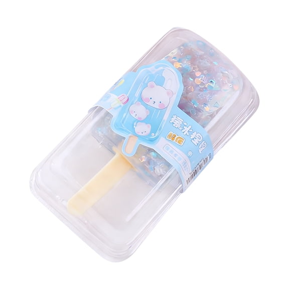 Glitter Popsicle Sensory Toys, Fidget Toys Squishy Stress Relief For Adults, Ice Cream Squeeze Ball Squishy, High Density Squeeze Toys For Office Desk Calming Focus