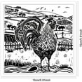 thumbnail image 6 of Farm Chicken Clear Stamps for DIY Scrapbooking Scenery Lino Print Silicone Stamp Seals Transparent Stamps for Cards Making Photo Album Journal Home Decoration 5.91×5.91inch, 6 of 8
