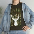 thumbnail image 5 of Deer Hunter Camo Flag Unisex Heavy Cotton Tee, 5 of 9