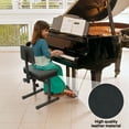 thumbnail image 6 of Koiauber 5 Height Adjustable Piano Chair with Black Padded Cushion,Music Keyboard Bench Seat with Backrest for Musicians Adults, 6 of 7