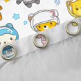 thumbnail image 4 of Castle Fairy Bear Astronaut Curtains Pack of 2 (42x84 Each),Galaxy Curtains Blackout, 4 of 6