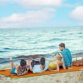 thumbnail image 2 of Demi Bonn 9' x 6' Lily Pad Water Mat for 2 Adults, Floating Pad for Lake Pool Ocean Beach Boating, Orange, 2 of 7