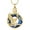 Gold-Blue, variant on Eagle Urn Necklace for Ashes Circle of Life Ashes Necklace for Women Men Crystal Eagle Cremation Jewelry Memorial Pendant for Human / Pets Ash Holder