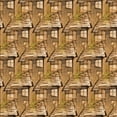 thumbnail image 1 of Ahgly Company Machine Washable Indoor Square Transitional Saddle Brown Area Rugs, 4' Square, 1 of 1