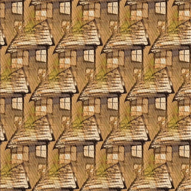 Ahgly Company Machine Washable Indoor Square Transitional Saddle Brown Area Rugs, 6' Square