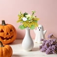 thumbnail image 4 of Autumn Artificial Flower Picks, Soft Tone Fall Floral Branches with Green Yellow Foliage, Halloween Floral Stem, Thanksgiving Seasonal Ornament for Home Window Table Display, Style F, 4 of 4