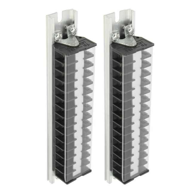 Bornier, 15A Bornes Double Rangée 660V Flamme avec Couvercle pour l'Éclairage T1515