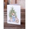 thumbnail image 2 of Carolines Treasures CK8213GCA7P Bulldog English Bulldog Design2 Christmas Presents and Tree Greeting Cards and Envelopes, 2 of 3