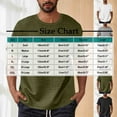 thumbnail image 3 of Fashion YLSDY Men's Classic Waffle Short Sleeve Tees, Solid Color Textured Casual Daily Clothes Short Sleeve Comfy Vacation Shirts Khaki L, 3 of 7