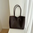 thumbnail image 3 of 2 piezas/juego de bolsos de mano para mujer, bolsos compuestos, bolsos de hombro de cuero PU para damas, bolsos de compras de gran capacidad para mujer, 3 of 5