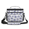 thumbnail image 2 of Lunch Box Pioneer Flower Floral Print Pattern Insulated Lunch Bag for Women Men,Medium Leakproof Lunchbox Cooler Bag Adjustable Strap,10 X 6.7 X 8 Inches, 2 of 6