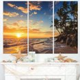 thumbnail image 1 of Design Art - Plage Paradisiaque d'Île Tropicale avec Palmiers, 1 of 2