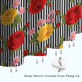 thumbnail image 6 of Pioneer Flower Floral Print Pattern Shower Curtain 72"x72", Bathroom Decorative Shower Curtain Set with 12 Hooks, Waterproof Washable, 6 of 6