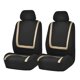 thumbnail image 1 of Juego de fundas para asientos de coche, conjunto completo de tela, buen ajuste para coches, camiones, vehículos（No incluye asientos）Juego de 4 piezas de metro + negro, 1 of 4