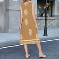thumbnail image 6 of Summer Dresses for Women 2026 Flowy Aline Sleeveless V Neck Dress Casual Solid Sundress, 6 of 6