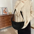 thumbnail image 4 of Bolso de hombro pequeño moderno para mujer y hombre, bolso tipo bolsita estilo dumpling, bolso informal con correa ajustable, 4 of 5