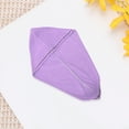 thumbnail image 5 of Unique Bargains 1 Pc Women Waterproof Single Layer Hair Towel for Travel Deep Purple, 5 of 5