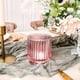 thumbnail image 3 of Portavelas Votive con forma de vela Kate Aspen, cristal acanalado, color rosa, 3 of 7
