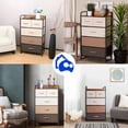thumbnail image 5 of Cajonera Bluelander, Mueble de 4 Niveles, 5 Cajones y 1 Repisa, Estructura de Acero, Café, 5 of 5