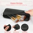 thumbnail image 3 of Silicone Makeup Brush Bag Travel Essentials Makeup Brush Organizer Portable Makeup Brushes Case Black, 3 of 7