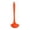 Orange, variant on Silicone Spoon Solid Kitchen Cooking Spoon, Durable Nonstick BPA Free Soup Spoon Ladle, Reusable Soup Dinning Utensil for Mixing, Serving, Stirring, Basting, for Pot Cookware, 1Pc(Orange,8.2x2")