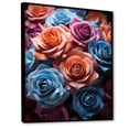 thumbnail image 2 of Designart "Roses In Abstract Splendor I" Roses Floater Framed Canvas Wall Art, 2 of 5
