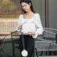 thumbnail image 4 of Mochila de Hombro para Mujer de Moda Casual Blanca, Cartera de Mensajero con Incluido, 4 of 6