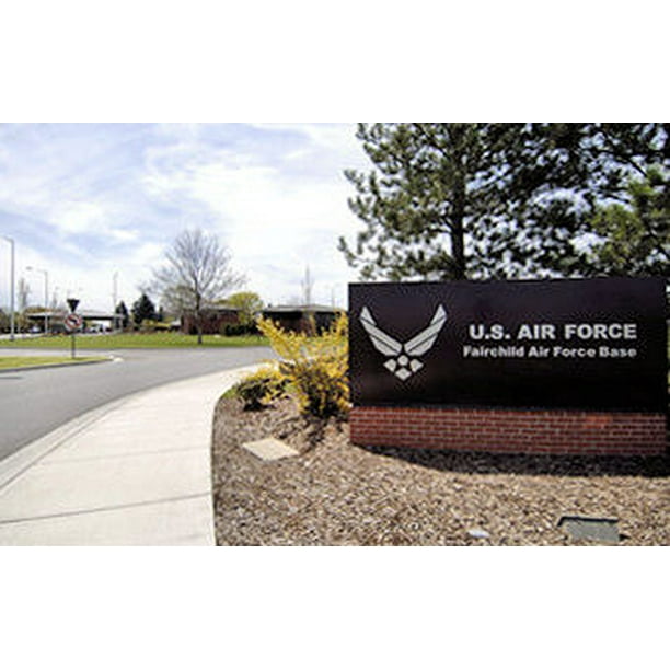 LAMINATED POSTER Main entrance of Fairchild AFB, Washington Poster