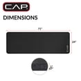 thumbnail image 4 of CAP High Density NBR Foam 1-inch Thick Exercise Yoga Mat with Carry Strap, 71"x24"x1" (25.4mm Thick), Black, 4 of 10