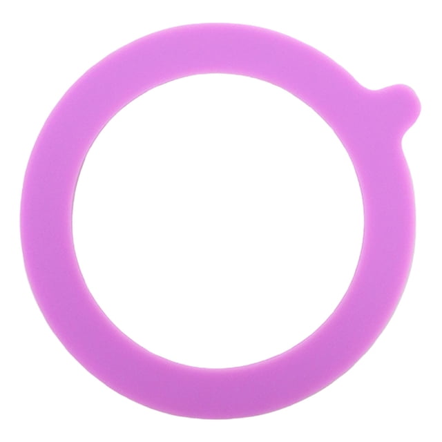 1Pc Replacement Silicone Jar Gaskets,Kitchen Replacement Gasket Seals,Airtight Silicone Seals Jar Mats,Leakproof Silicone Sealing Rings Gaskets for Jars - 3.7 Inches Diameter,Fits Most Sizes(Purple)