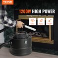 thumbnail image 2 of Ash Vacuum Cleaner 4 Gallon 1200W for Fireplaces Pellet Stoves Grills BBQ, 2 of 12