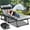 F07 Black Bed+Gray Pad, variant on Lilypelle Portable Folding Camping Cot Bed, Lounge Chair for Pool, Beach, Patio Adjustable 4-Position Adults Reclining Folding Chaise with Pillow