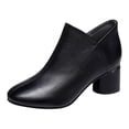 thumbnail image 1 of B91xZ Bottines à Talon Bas pour Femmes, Imperméables pour Randonnée et Combat, Lacets, Noir 8, 1 of 5