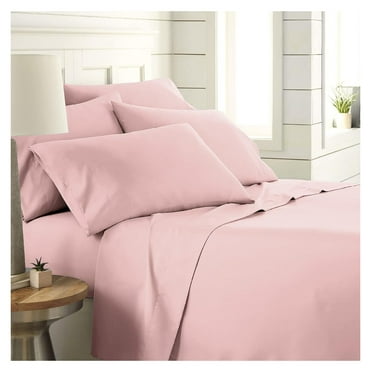 Extra Deep Pocket Full Size Sheets Set, 6-Piece Ultra-Soft Microfiber Bed Sheets with 21" Deep Fitted Sheet Full, Oversize Flat Sheet, 4 Pillowcases, Pastel