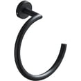 thumbnail image 1 of Porte-serviettes Mural Noir avec Design Demi-Rond en Acier Inoxydable, Porte-Serviettes Mural Style Contemporain pour Salle de Bain, 1 of 4