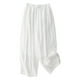 thumbnail image 1 of Pantalones anchos con cintura elástica para mujer, para primavera/verano - Pantalones cortos informales con cordones, 1 of 7