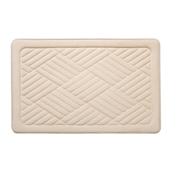 Qholemyo Bathroom Rugs Non Slip Washable Rugs Small Size Foam Absorbent Non Slip Floor Mat For Bathroom Door Toilet Restroom Entrance